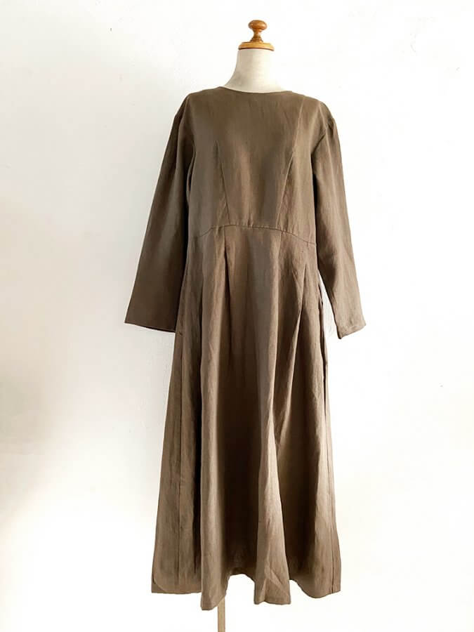 アーミッシュワンピース（茶色） KIKONO