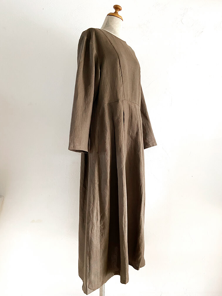 アーミッシュワンピース（茶色） KIKONO