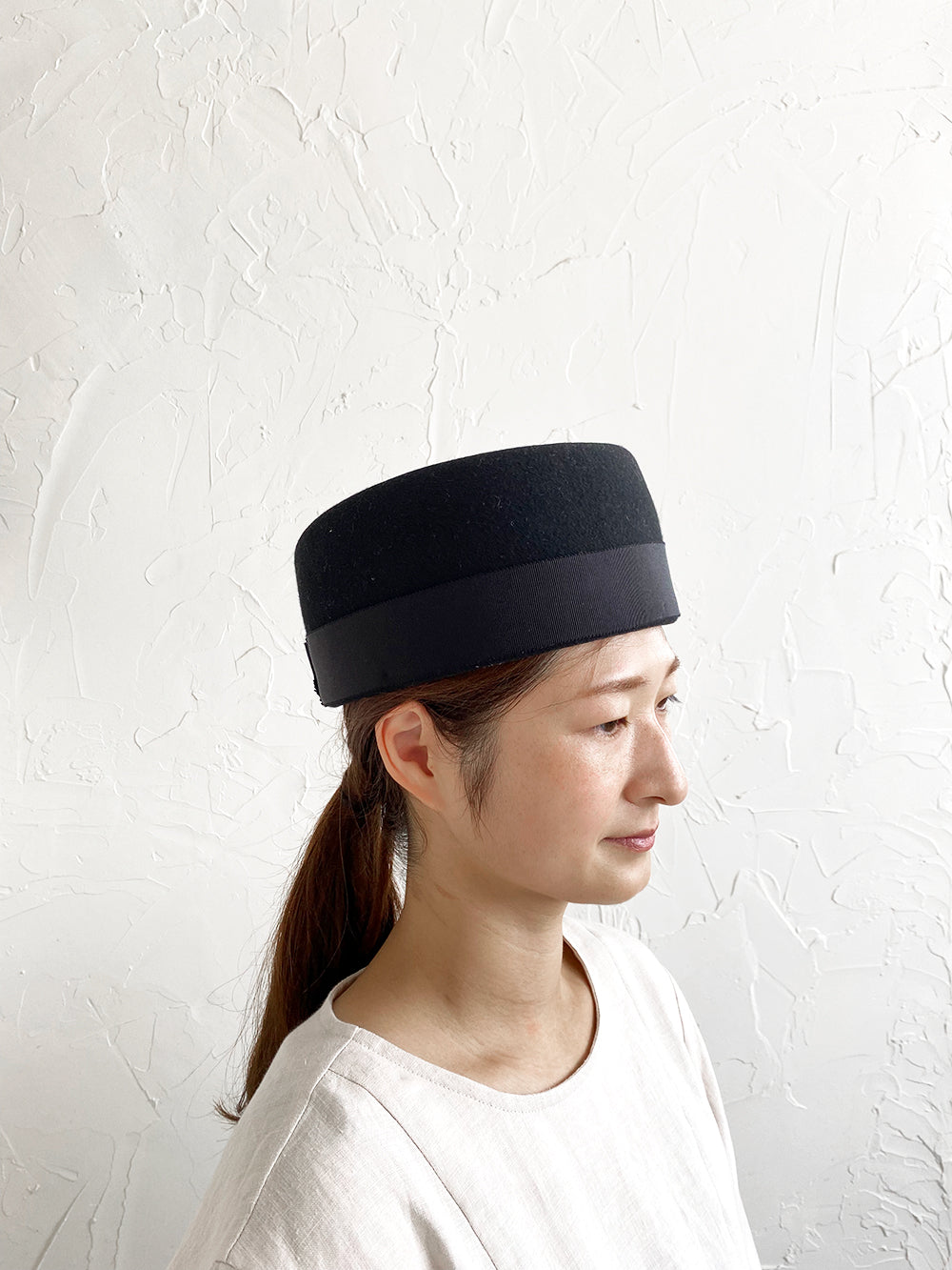 トーク帽 wool